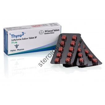 Thyro3 (Трийодтиронин) Т3 Alpha Pharma 30 таблеток (1таб 25 мкг) - Усть-Каменогорск